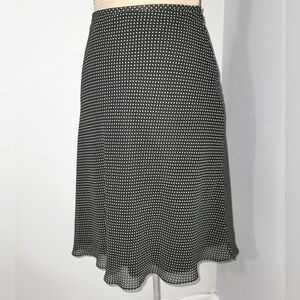 Geoffrey Beene Black and White Polka Dot Skirt  Sz 10